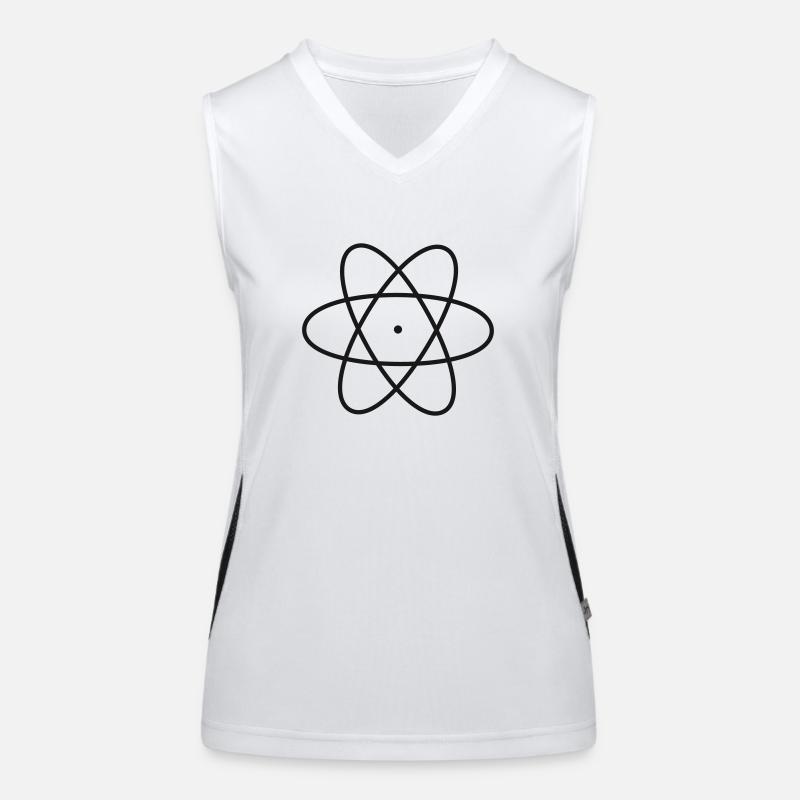 Atom Physics Chemistry Laboratory Women's Functional Contrast Tank Top