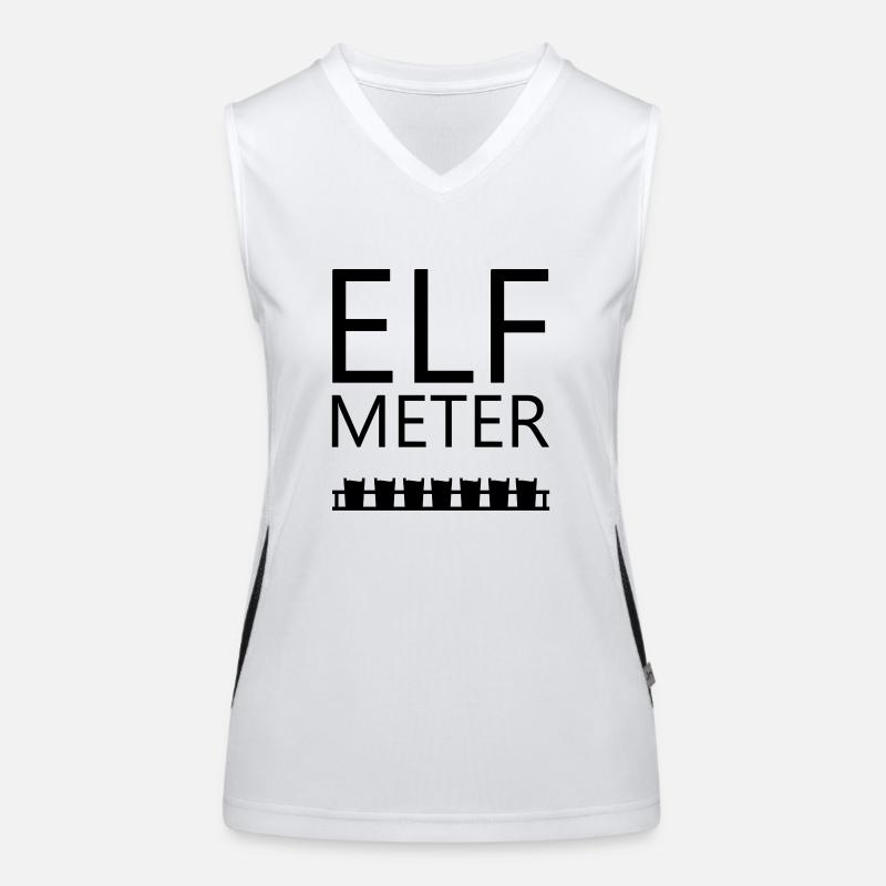 Elf Meter Bier Funktionelles Kontrast-Tank Top für Frauen