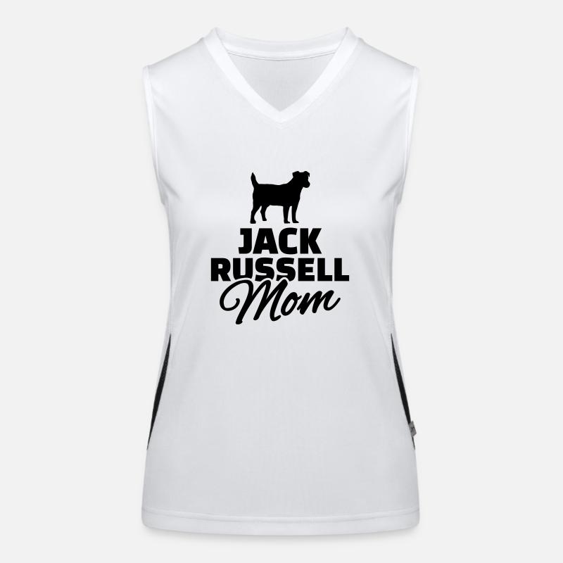 Jack Russell Funktionelles Kontrast-Tank Top für Frauen