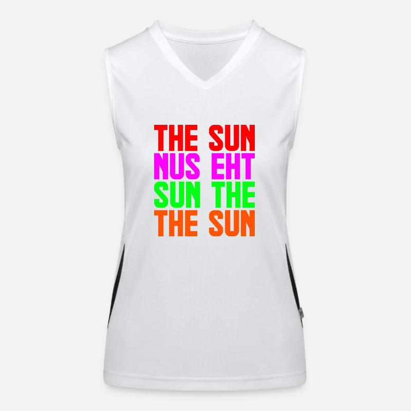 Die Sonne Funktionelles Kontrast-Tank Top für Frauen