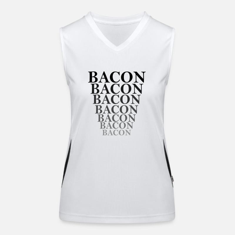 BACON wird kleiner verlauf Funktionelles Kontrast-Tank Top für Frauen