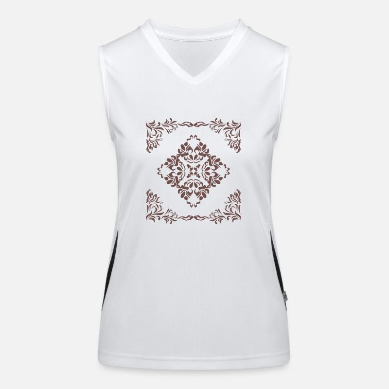 Dekoratives dunkles Element für das Dekor Funktionelles Kontrast-Tank Top für Frauen