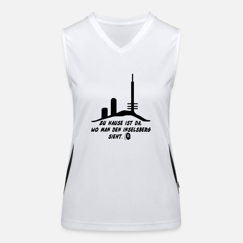 Inselsberg 1 Funktionelles Kontrast-Tank Top für Frauen