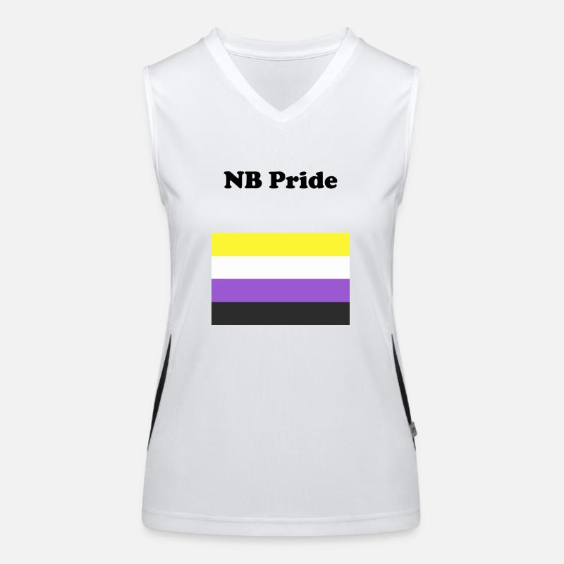 Non Binary NB Pride Women's Functional Contrast Tank Top