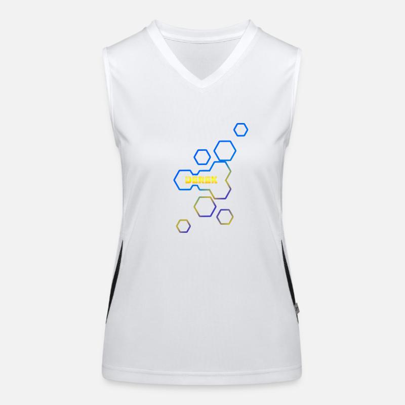 Name Derek Funktionelles Kontrast-Tank Top für Frauen