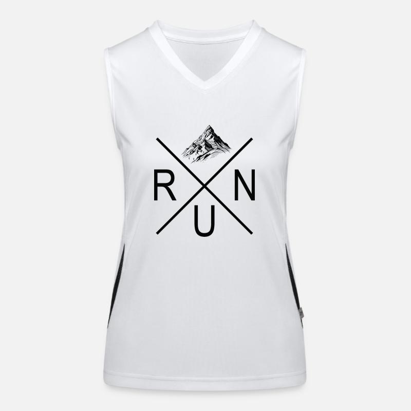Trail Running Sport Funktionelles Kontrast-Tank Top für Frauen