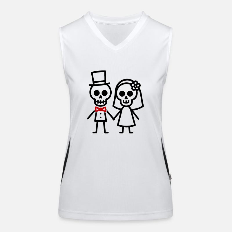 Wedding Couple Women's Functional Contrast Tank Top