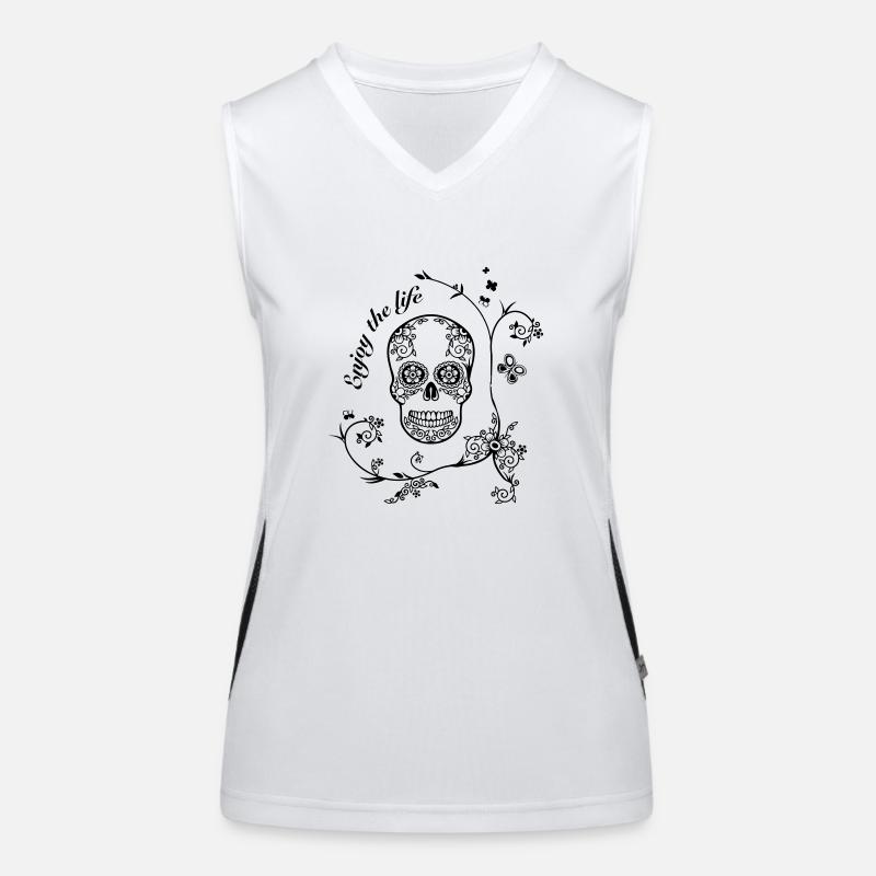 skull Débardeur respirant contrasté Femme
