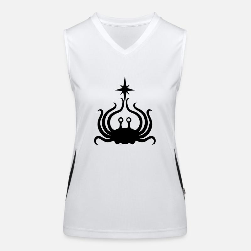 Flying Spaghetti Monster Funktionelles Kontrast-Tank Top für Frauen