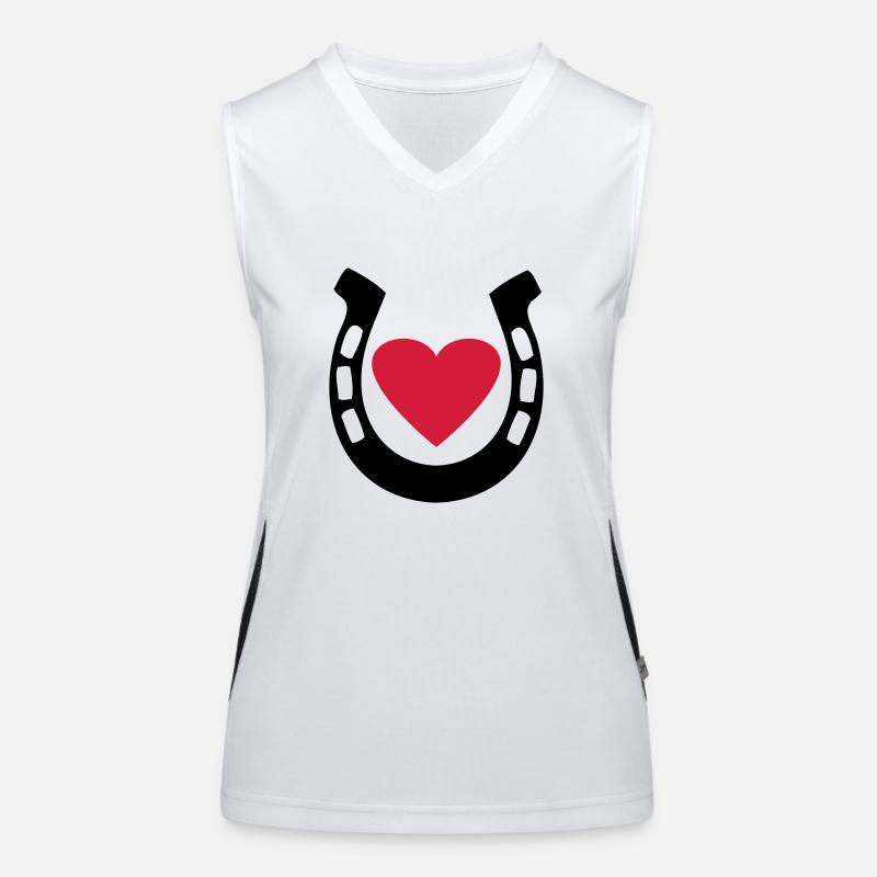 pferde Funktionelles Kontrast-Tank Top für Frauen