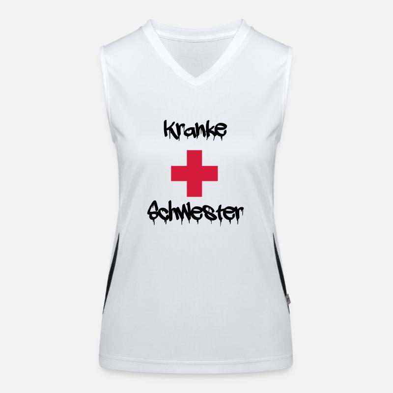 kranke schwester Funktionelles Kontrast-Tank Top für Frauen
