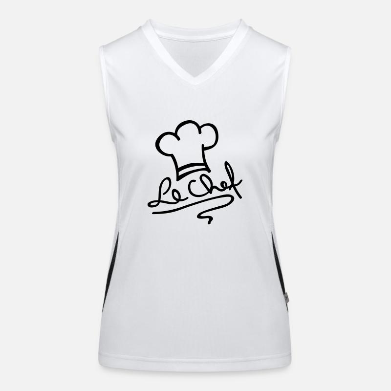le_chef_ak1 Funktionelles Kontrast-Tank Top für Frauen