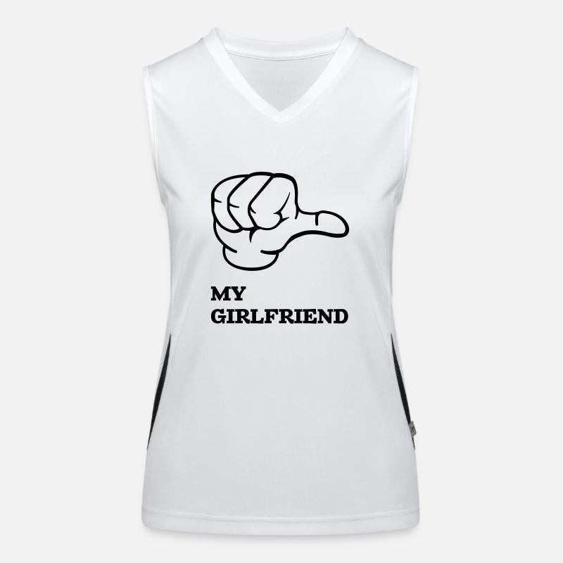 my_girlfriend Women's Functional Contrast Tank Top
