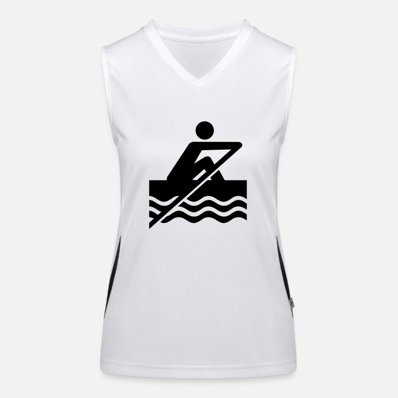 Rudern Funktionelles Kontrast-Tank Top für Frauen