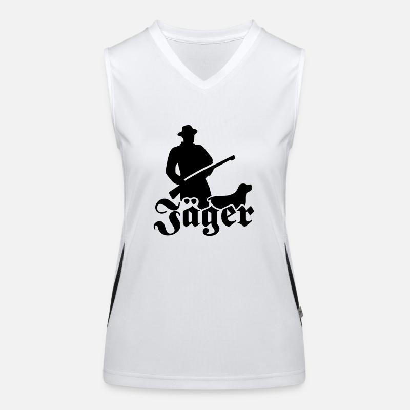 Jäger Funktionelles Kontrast-Tank Top für Frauen