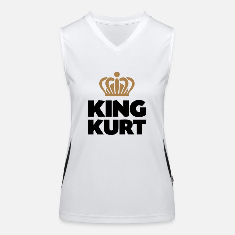 King kurt name thing crown Women's Functional Contrast Tank Top