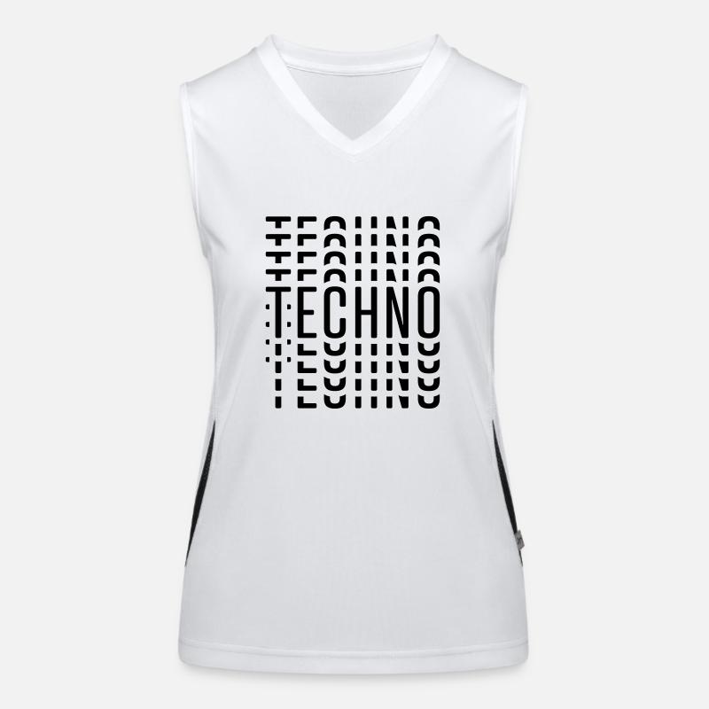 TECHNO Débardeur respirant contrasté Femme