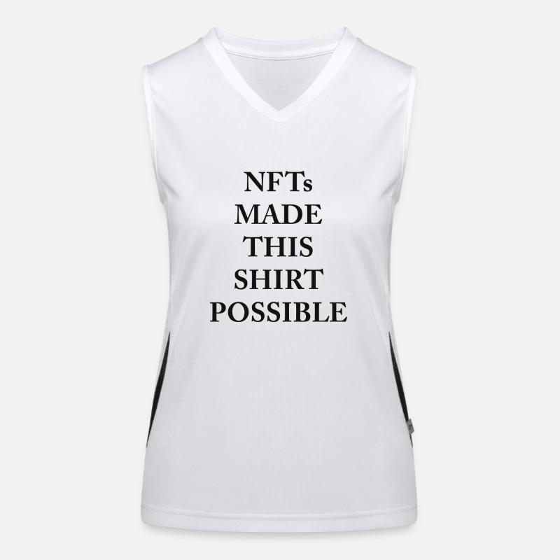Everything is possible with NFTs Funktionelles Kontrast-Tank Top für Frauen