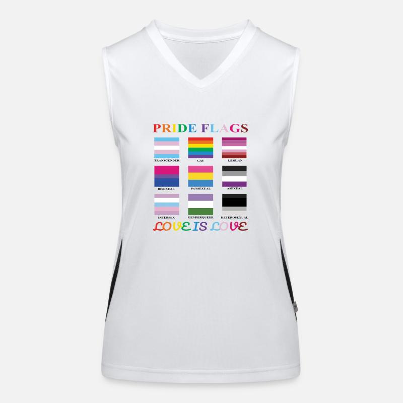 Pride Flags Women's Functional Contrast Tank Top