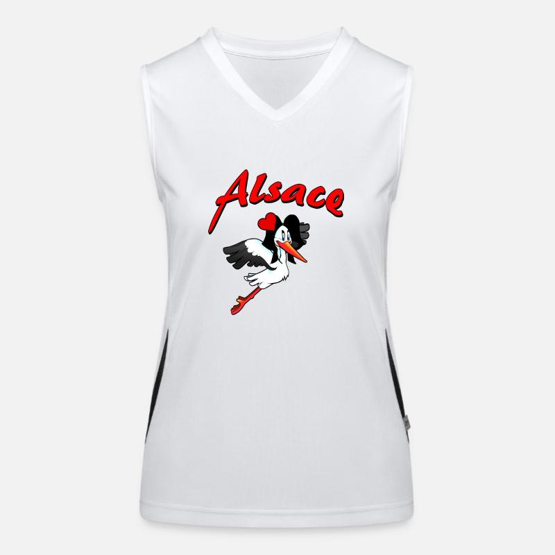 Elsass Sankt Valentin Funktionelles Kontrast-Tank Top für Frauen