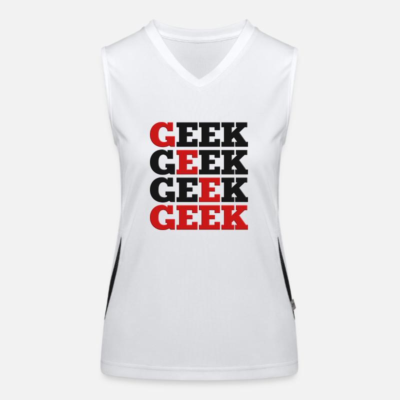Geek Funktionelles Kontrast-Tank Top für Frauen