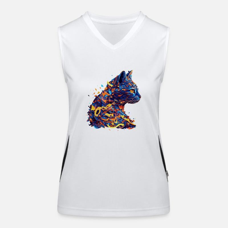 Vector kittens as beautiful eye-catching artwork Women's Functional Contrast Tank Top
