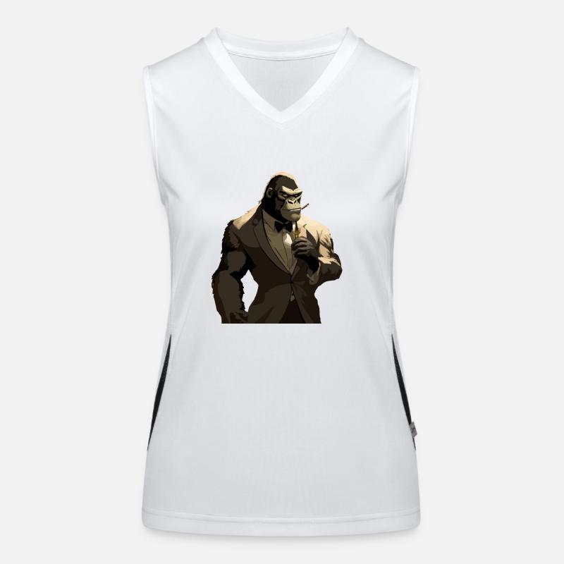 Zogh der Gorilla im Kostüm Funktionelles Kontrast-Tank Top für Frauen