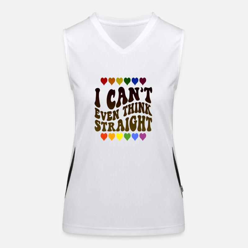 I Can't Even Think Straight Women's Functional Contrast Tank Top