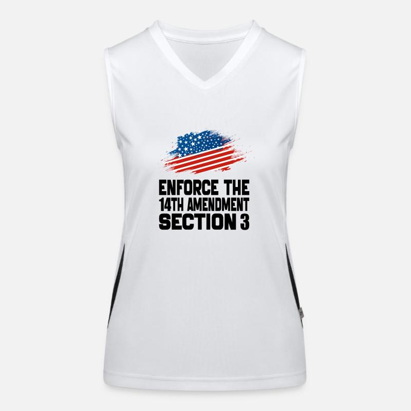 Enforce The 14TH Amendment Section 3 Women's Functional Contrast Tank Top