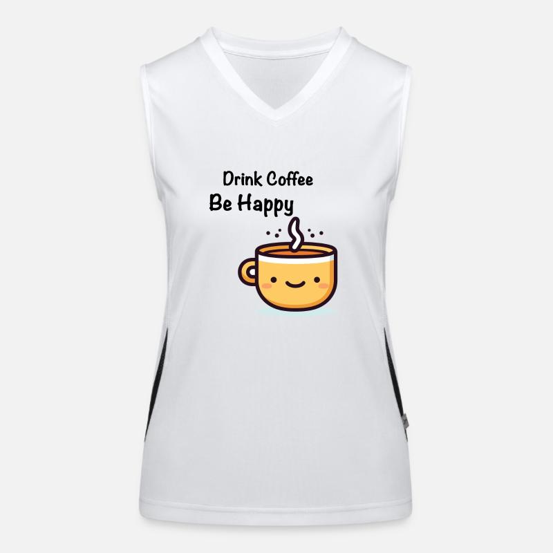 Drink Coffee Women's Functional Contrast Tank Top