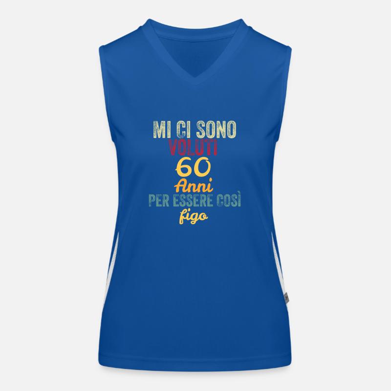 Il m’a fallu 60 ans pour être aussi cool Débardeur respirant contrasté Femme