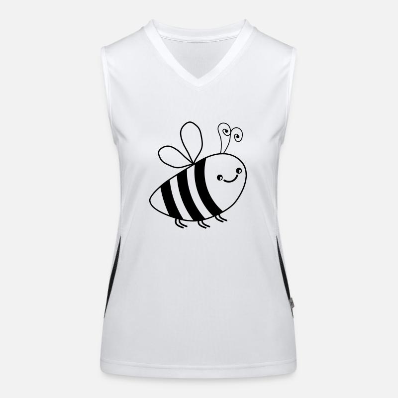 biene Funktionelles Kontrast-Tank Top für Frauen