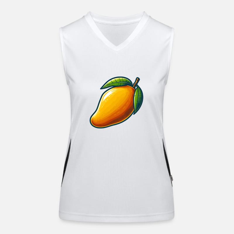 Mangue fruit exotique Débardeur respirant contrasté Femme
