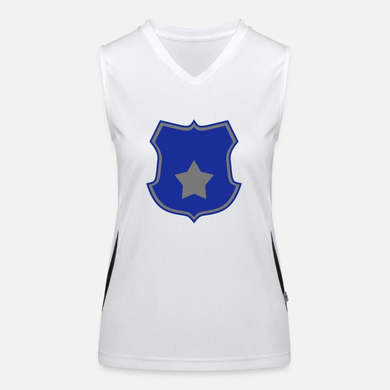 Polizei Funktionelles Kontrast-Tank Top für Frauen
