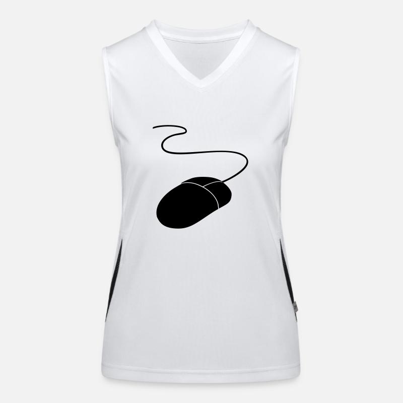 computer mouse Women's Functional Contrast Tank Top