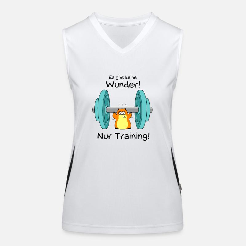 Keine Wunder - nur Training Funktionelles Kontrast-Tank Top für Frauen
