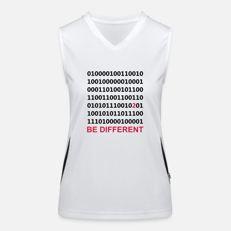 Be Different - Être différent - Binaire - Débardeur respirant contrasté Femme