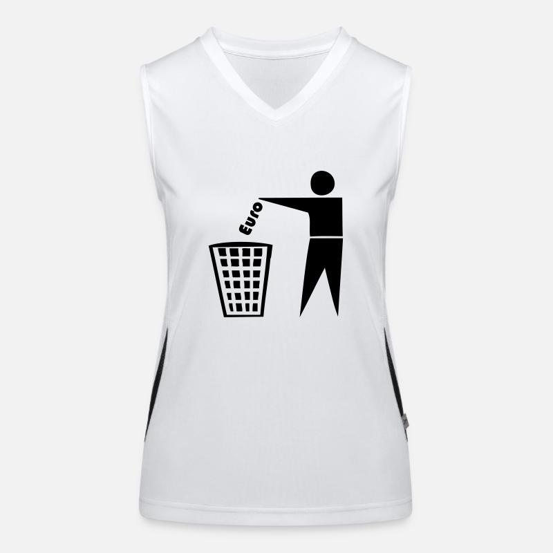 Euro Funktionelles Kontrast-Tank Top für Frauen