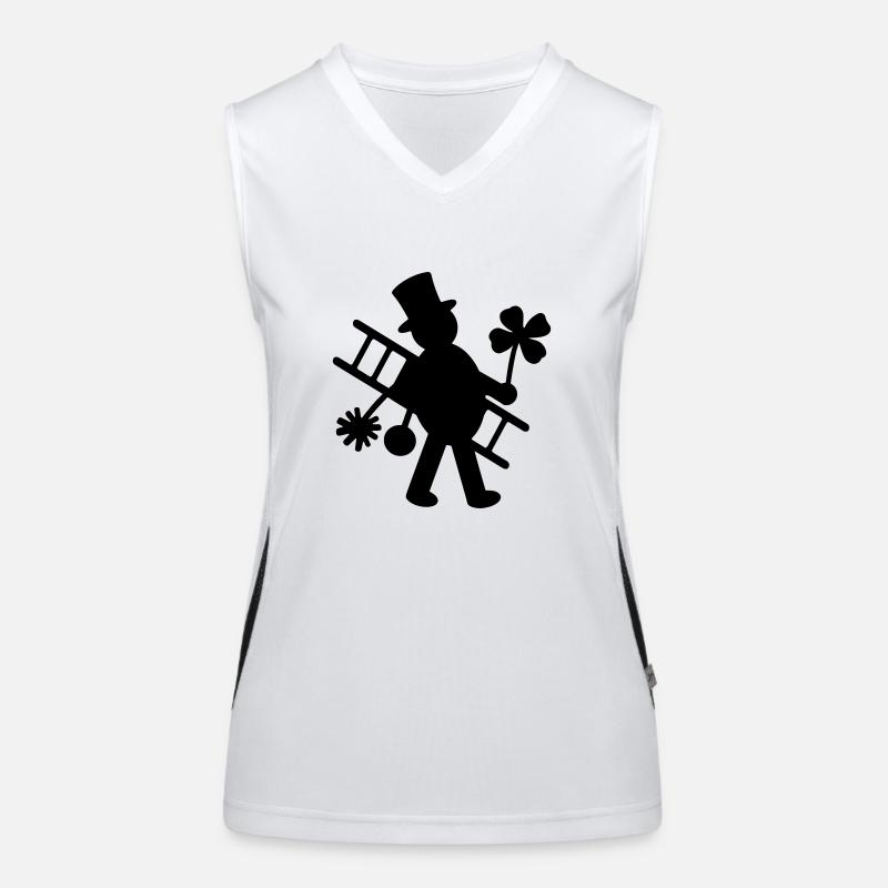 Schornsteinfeger Funktionelles Kontrast-Tank Top für Frauen