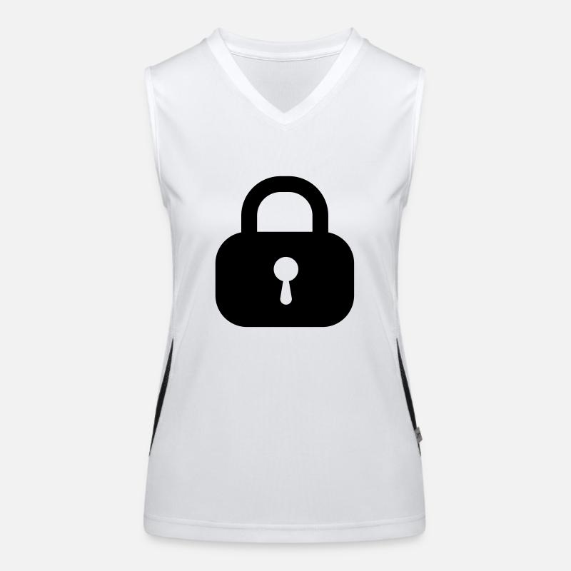 lock closed Women's Functional Contrast Tank Top