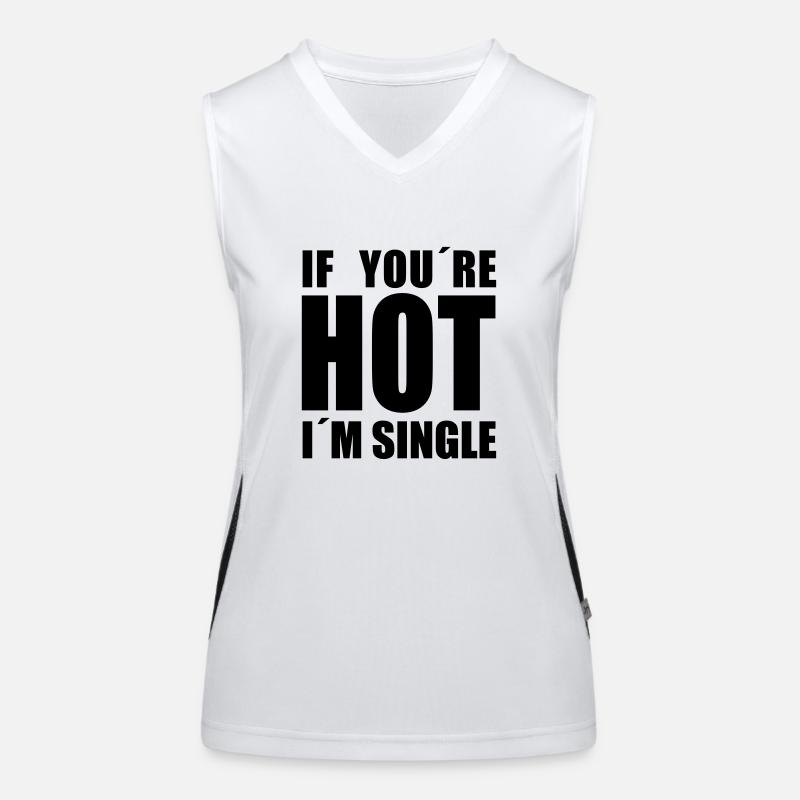 i'm single Funktionelles Kontrast-Tank Top für Frauen