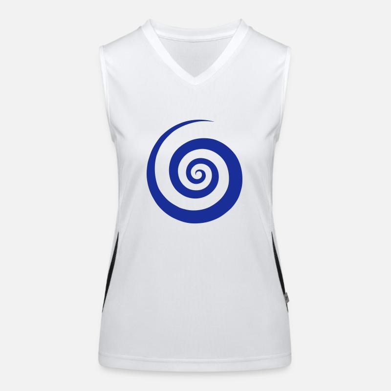 Spiral Pattern Débardeur respirant contrasté Femme