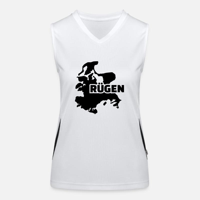 Rügen Funktionelles Kontrast-Tank Top für Frauen