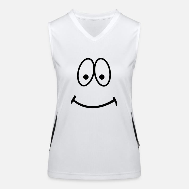 smiley Funktionelles Kontrast-Tank Top für Frauen