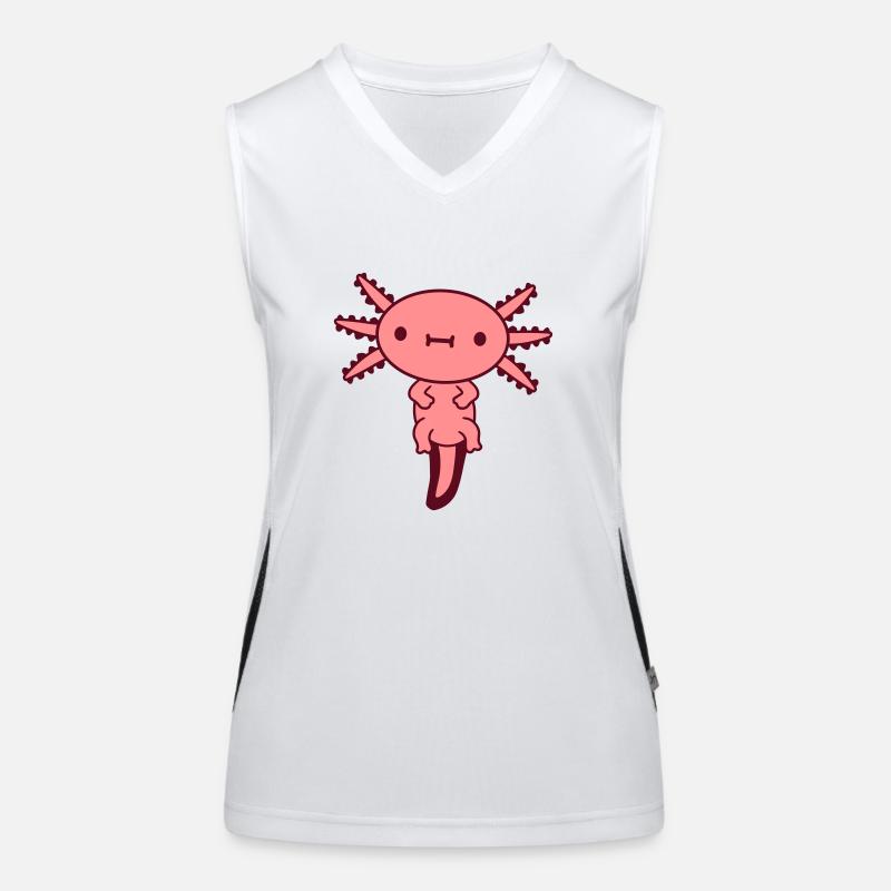 axolotl doux bébé kawaii Débardeur respirant contrasté Femme