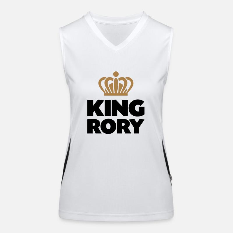 King rory name thing crown Women's Functional Contrast Tank Top