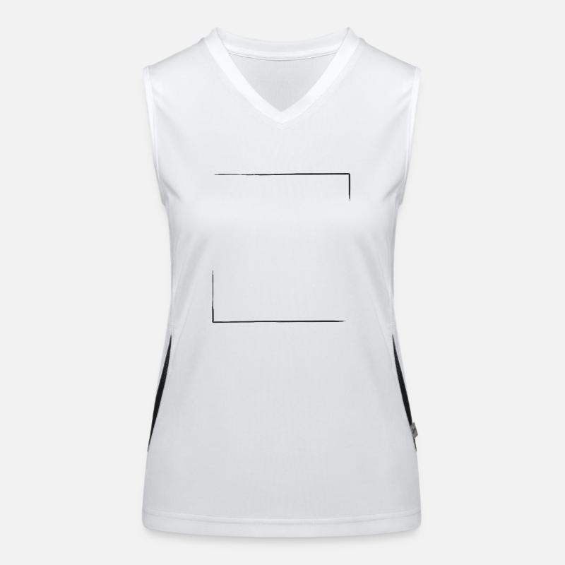 openFrame Pinselstrich | Rahmen offen | Vector Funktionelles Kontrast-Tank Top für Frauen