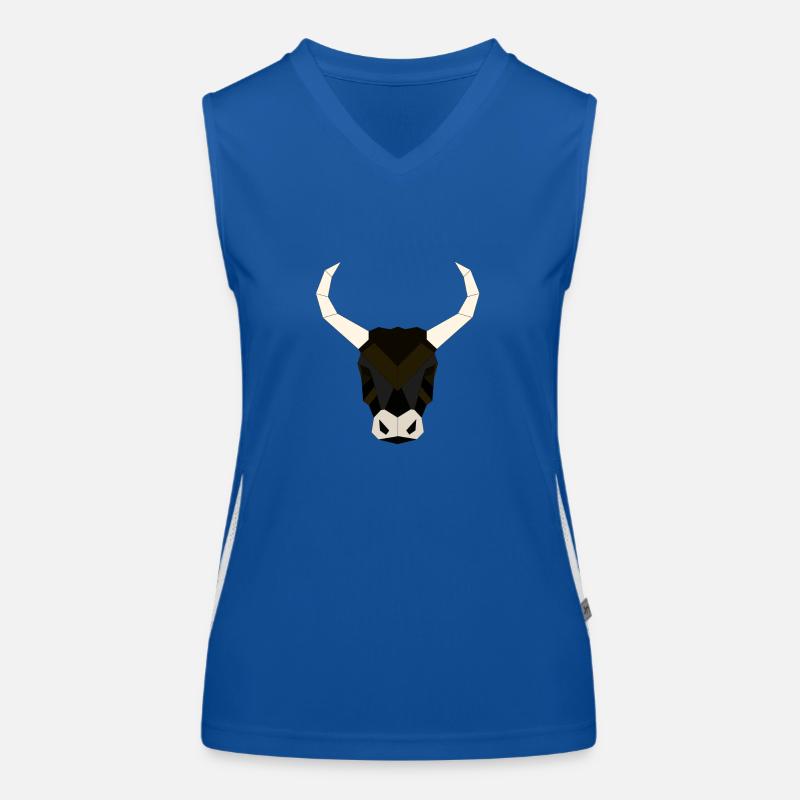 Bull geometric Women's Functional Contrast Tank Top