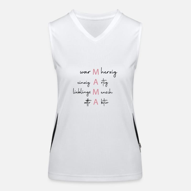 MAMA Funktionelles Kontrast-Tank Top für Frauen