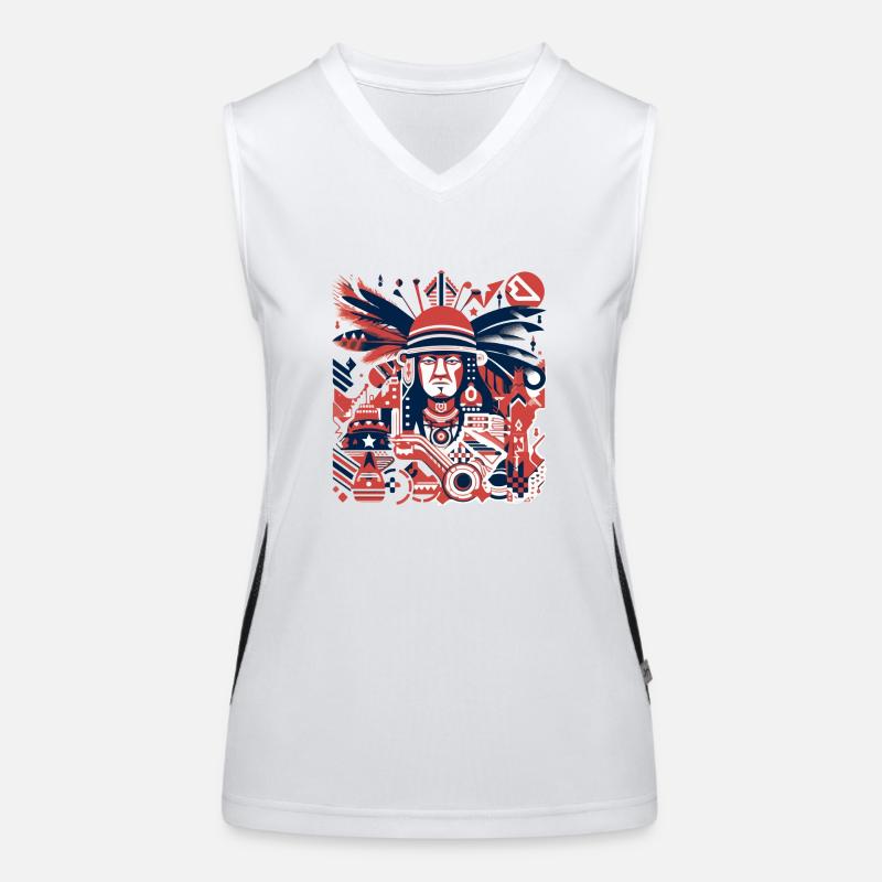 American folklore Women's Functional Contrast Tank Top
